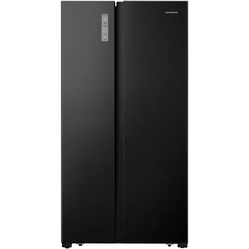 Side by side Heinner HSBS-HS519NFBKE++, 519 l, Full No Frost, Clasa E, Display touch, Alarma usa deschisa, H 1786 cm (Negru)
