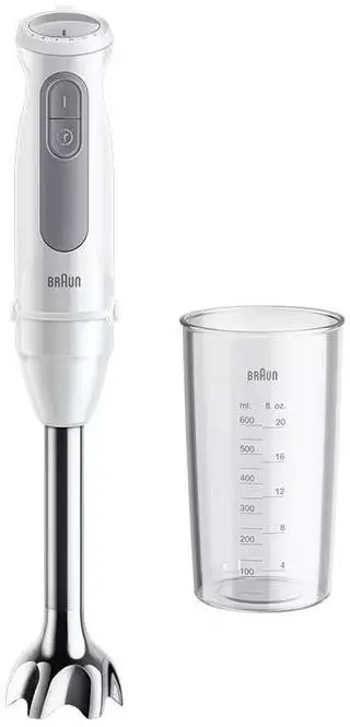 Blender de mana Braun Multi Quick 5 MQ 50001M, 1000 W, 21 viteze, Pahar 0.6 l (Alb)