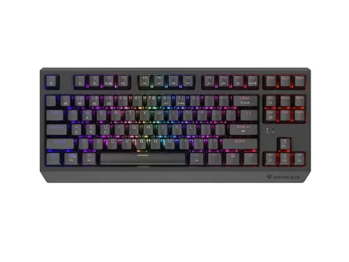 Tastatura Gaming Mecanica Wireless Genesis Thor 230 TKL, Iluminare RGB, Switch-uri Outemu Red, Hot-Swap (Negru)