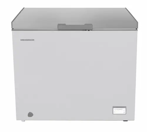 Lada Frigorifica Heinner HCF-HM246CSE++, 246 l, Clasa E, Capacitate de congelare 14kg/24h, Lumina LED, Control electronic, Convertibil frigider/congelator (Argintiu)