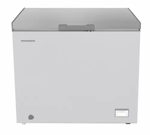 Lada Frigorifica Heinner HCF-HM246CSE++, 246 l, Clasa E, Capacitate de congelare 14kg/24h, Lumina LED, Control electronic, Convertibil frigider/congelator (Argintiu)