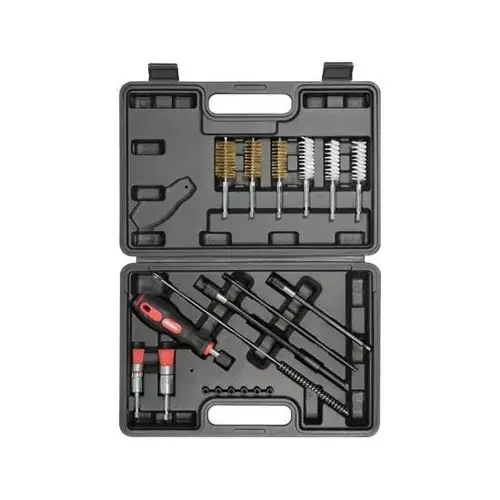 Set de curatare guri injectoare 19 piese, Yato YT-17623, otel inoxidabil, nylon, alama, 1/4inch