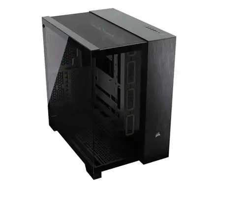 Carcasa CORSAIR 6500X DUAL CHAMBER OBSIDIAN ALUMINIUM, Mid Tower (Negru)