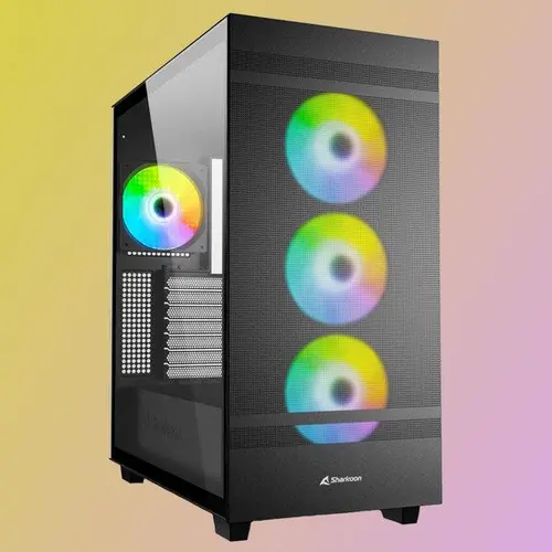 Carcasa Sharkoon Rebel C50 RGB, Mid Tower (Negru)