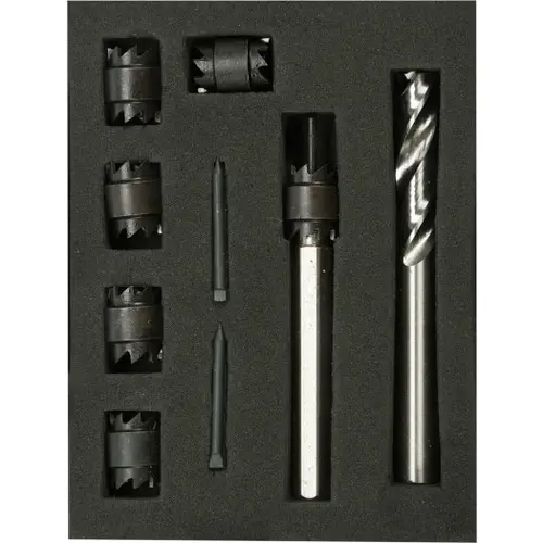 Set alezaj pentru puncte de sudura  YATO YT-28920, 9 piese
