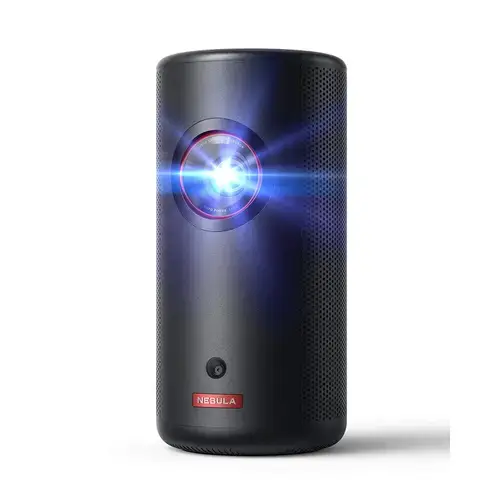 Videoproiector portabil Anker Nebula Capsule 3 Laser GTV, 1080p, 300 ANSI-Lumen, Dolby Digital, Android TV 11.0 (Negru)