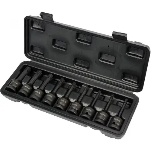 Set de noua biti Yato de impact Ribe 1/2 inch