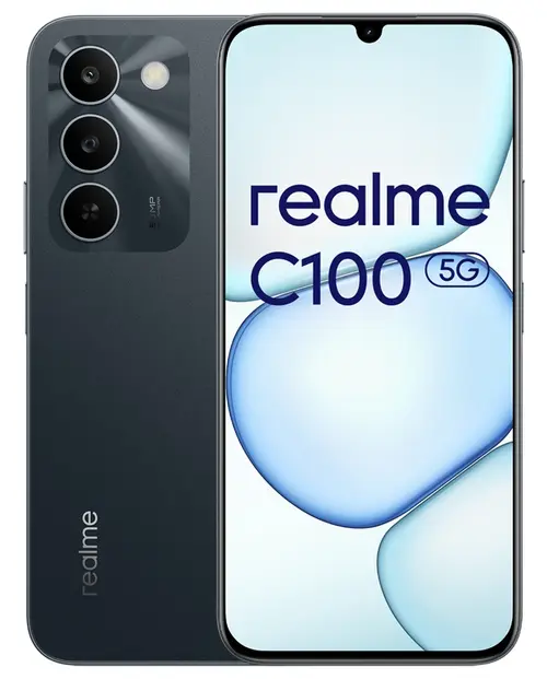Telefon Mobil Realme C100, Procesor Mediatek Dimensity 6300 Octa-core, Ecran IPS LCD 6.8inch, 4GB RAM, 128GB Flash, Camera 50 MP, Wi-Fi, 5G, Dual SIM, Android (Verde)