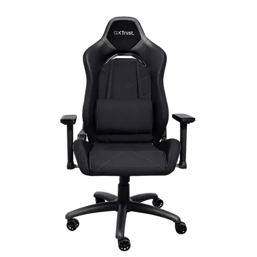 Scaun Gaming Trust GXT714 Ruya, 5 roti, max 150 kg, Perna de gat, Perna lombara (Negru)