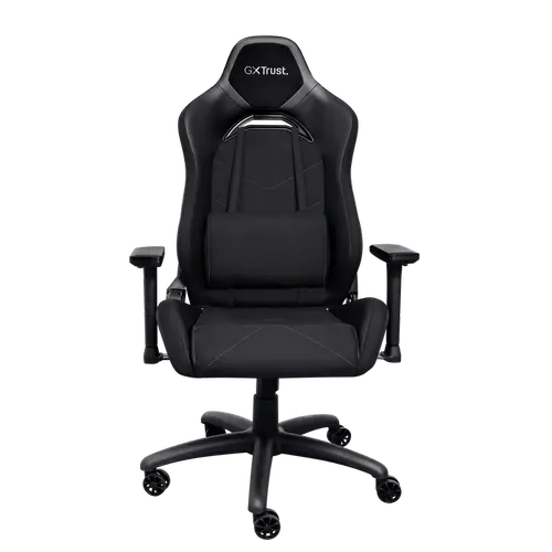 Scaun Gaming Trust GXT714 Ruya, 5 roti, max 150 kg, Perna de gat, Perna lombara (Negru)