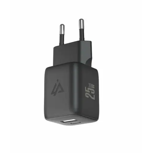 Incarcator Retea iPEAX GaN 25W, USB-C + USB-A (Negru)
