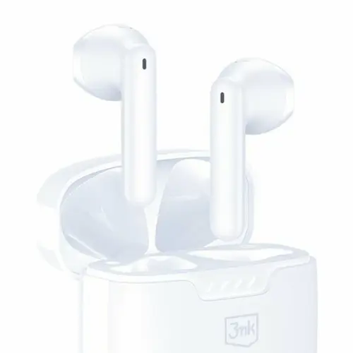Casti True Wireless 3mk Movepods, Bluetooth 5.4, Touch Control, 6 ore (Alb)