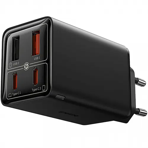 Incarcator Retea Cu Cablu USB-C Baseus GaN6 Pro P10162705112-00, 100 W, 3.25A, 2 x USB-A, 2 x USB-C (Negru)