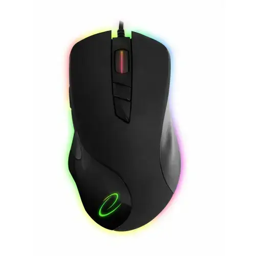 Mouse optic cu fir gaming Esperanza Aquilla EGM132, RGB, 7 butoane, USB, 7200dpi (Negru)