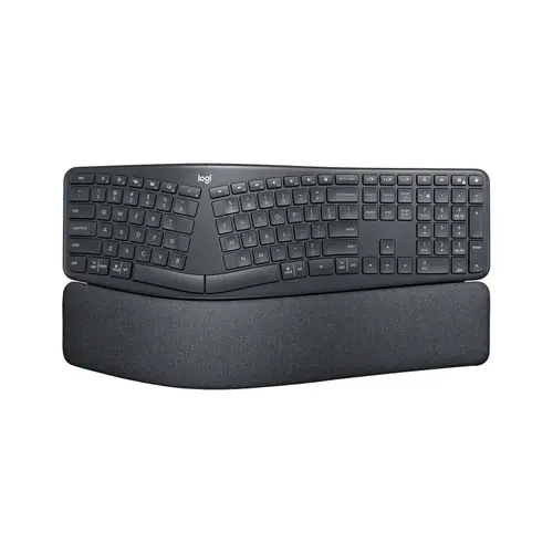Tastatura Logitech Ergo K860 For Business, Layout US INTL, Logi Bolt USB Receiver, Bluetooth BLE 5.0+ (Negru)