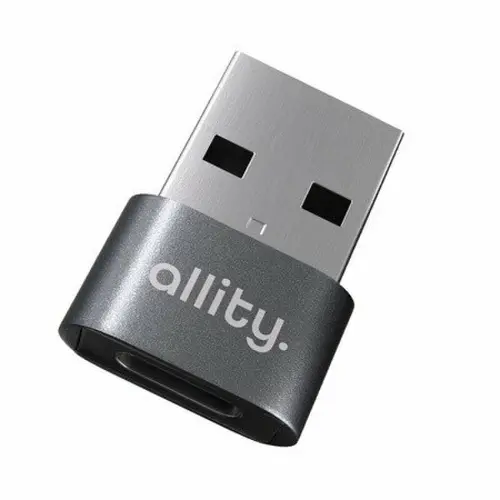 Adaptor Allity ABA-101, USB-C la USB-A (Gri)