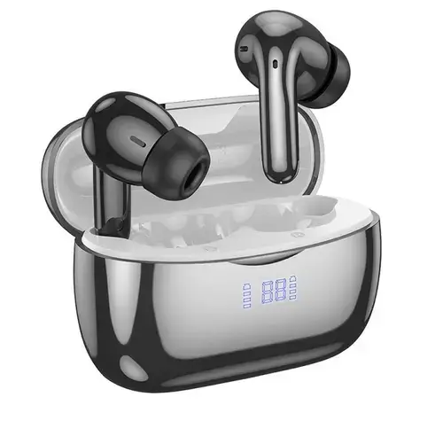 Casti True Wireless HOCO EQ16, Bluetooth, ANC (Negru)