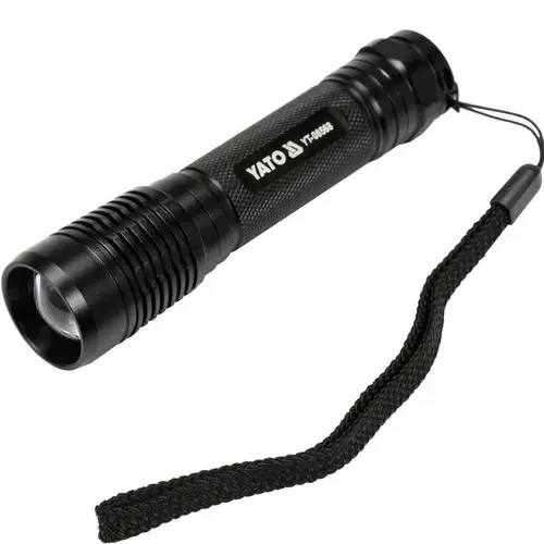 Lanterna cu acumulator, led, Yato YT-08568, XPG3 CREE 6 W, 500 lm, Li-Ion, aluminiu, IPX7