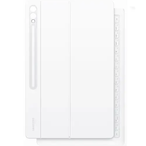 Husa de protectie Samsung Smart Book Cover Keyboard pentru Galaxy Tab S10 Ultra / S9 Ultra, Alb