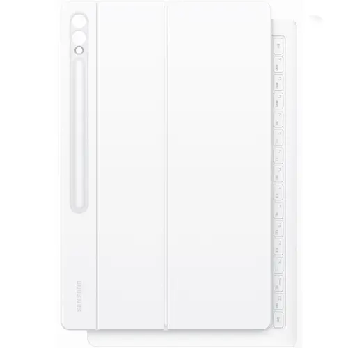 Husa de protectie Samsung Smart Book Cover Keyboard pentru Galaxy Tab S10 Ultra / S9 Ultra, Alb