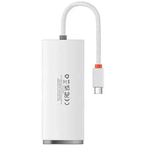 Hub USB Baseus Lite WKQX030502, 4x USB 3.2, 2m (Alb)