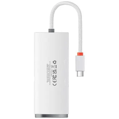 Hub USB Baseus Lite WKQX030502, 4x USB 3.2, 2m (Alb)