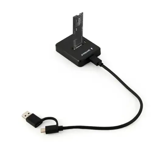 Statie andocare Gembird Desktop USB Type-C, M.2, SATA, NVME (Negru)