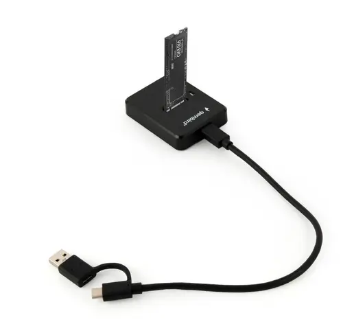 Statie andocare Gembird Desktop USB Type-C, M.2, SATA, NVME (Negru)