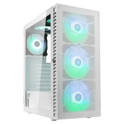 Carcasa Kolink Observatory HF Mesh ARGB White,  Middle Tower, Tempered glass (Alb)