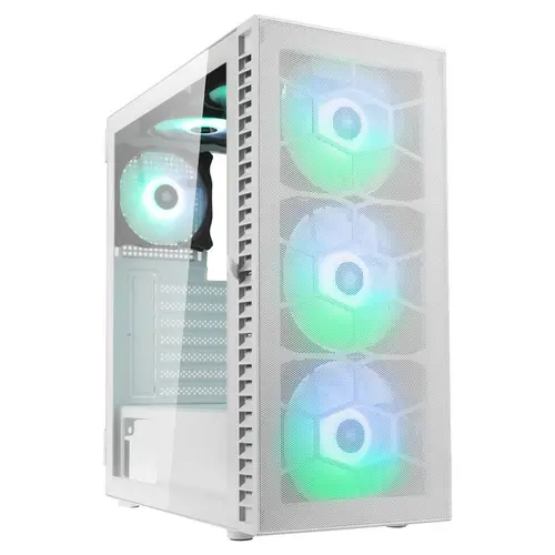 Carcasa Kolink Observatory HF Mesh ARGB White,  Middle Tower, Tempered glass (Alb)