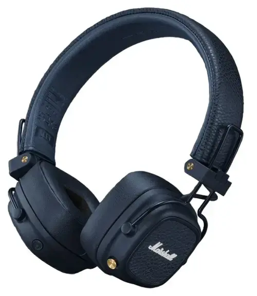Casti Stereo Wireless Marshall Major V, Bluetooth, Autonomie 100+ ore (Albastru)
