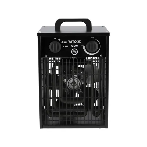 Aeroterma electrica Yato YT-99695, 5000 W, 48 m² cu functie ventilare