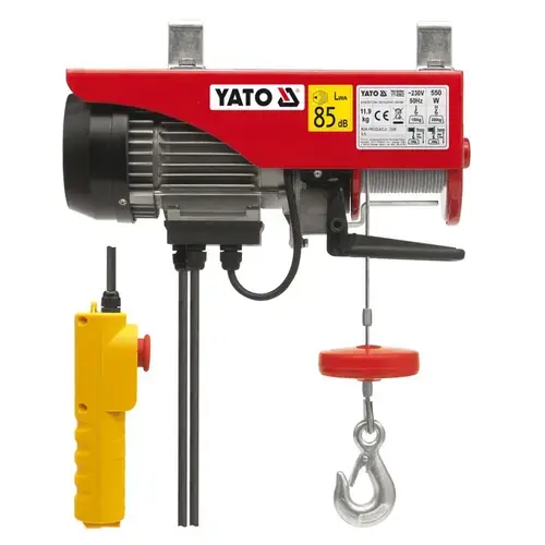 Troliu electric cu cablu YATO YT-5902, 550 W 150/300 kg
