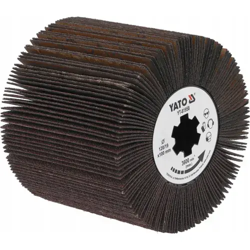 Perie de slefuit Yato YT-81958 P120, 100mm, 120mm, pentru slefuirea otelului si lemnului