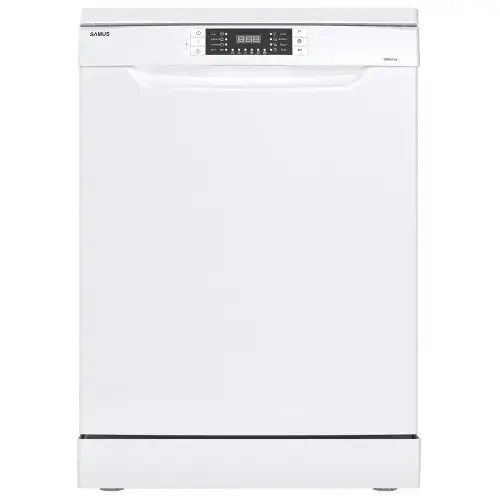 Masina de spalat vase Samus SDW614.8, 14 seturi, Latime 60 cm, 8 programe, Clasa energetica E, Afisaj electronic (Alb)