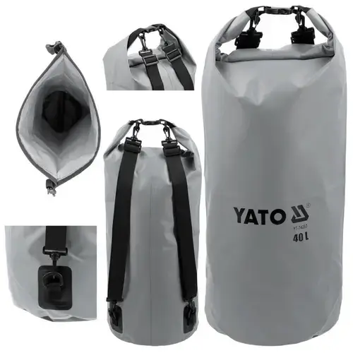 Rucsac impermeabil Yato YT-74293, 40L, 500D PVC, 28x73cm, 2 curele reglabile