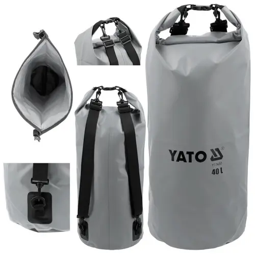 Rucsac impermeabil Yato YT-74293, 40L, 500D PVC, 28x73cm, 2 curele reglabile