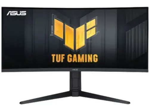 Monitor Gaming VA LED ASUS TUF Gaming 34inch VG34VQL3A, WQHD (3440 x 1440), HDMI, DisplayPort, Boxe, 180 Hz, 1 ms (Negru)