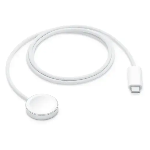Incarcator magnetic pentru Apple Watch MT0H3ZM/A, USB-C 1m (Alb)