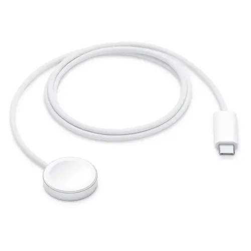Incarcator magnetic pentru Apple Watch MT0H3ZM/A, USB-C 1m (Alb)