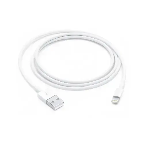 Cablu de date Apple MUQW3ZM/A, Lightning la USB-A, 1m (Alb)