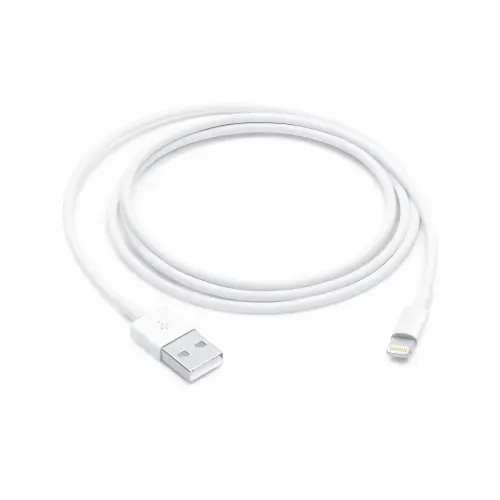Cablu de date Apple MUQW3ZM/A, Lightning la USB-A, 1m (Alb)