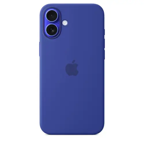 Husa Protectie Spate Apple MYYF3ZM/A pentru iPhone 16 Plus, Silicone Case cu MagSafe (Albastru)