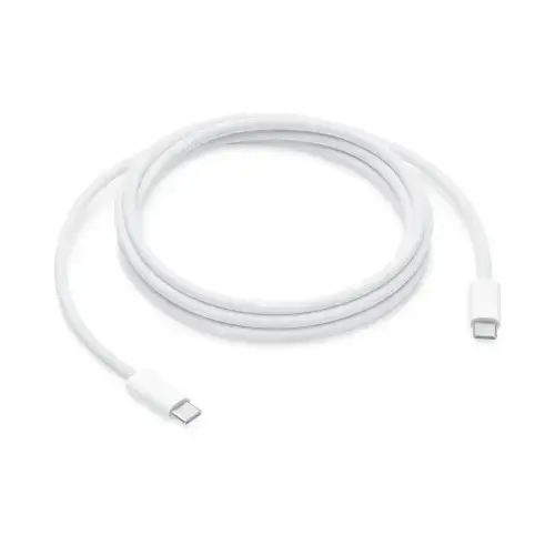 Cablu de date Apple MYQT3ZM/A, 240 W, USB-C la USB-C, 2m (Alb)