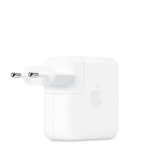 Incarcator laptop Apple MXN53ZM/A, 70W, USB-C, pentru MacBook Air, MacBook Pro (Alb)
