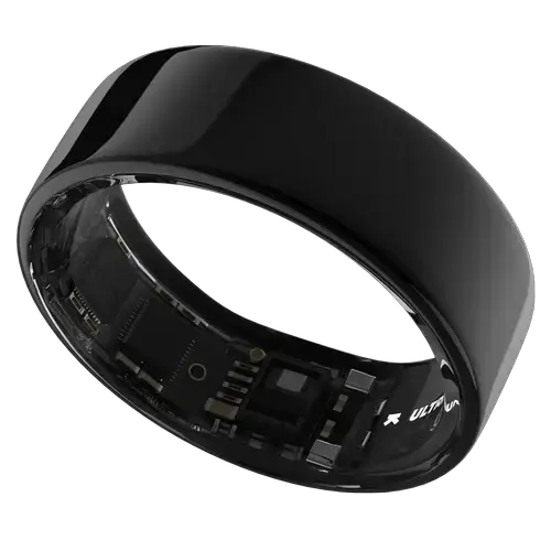 Smart Ring Ultrahuman Ring Air UHRA-AA-13, Bluetooth BLE5, HRV, VO2 Max, Android/iOS, Monitorizare ritm cardiac, Saturatie Oxigen, Autonomie 6 zile, 24.05 mm (Negru)