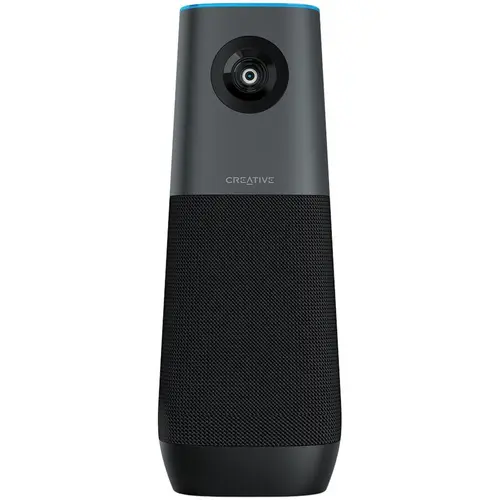 Camera videoconferinta Creative LIVE! MEET 4K UHD cu Auto Tracking, Gesture Recognition, E-PTZ si 7x digital zoom, AI TECHNOLOGY, 4 microfoane MEMS omnidirectionale, boxa integrata si IR Remote (Negru)