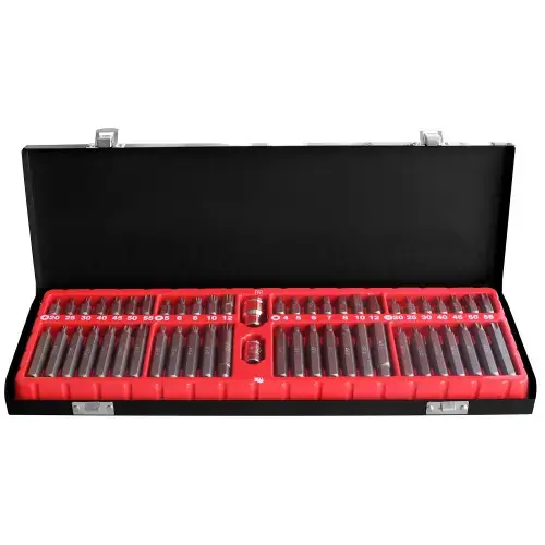 Set 54 biti Heinner CTSM030, 30/75mm, material chrome-vanadium, tip: Spline, Hex Bit, Bit Torx si Securitate Torx