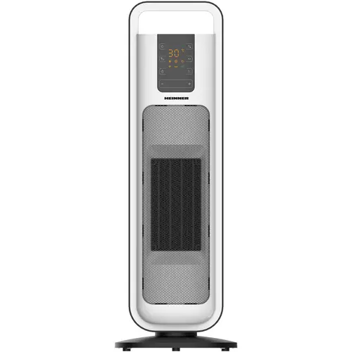 Radiator ceramic Heinner HCH-L2000WH, 2000 W, Display LED, Control touch, Telecomanda, Functie Anti-Inghet, Functie ECO, Functie oscilare (Alb/Negru)