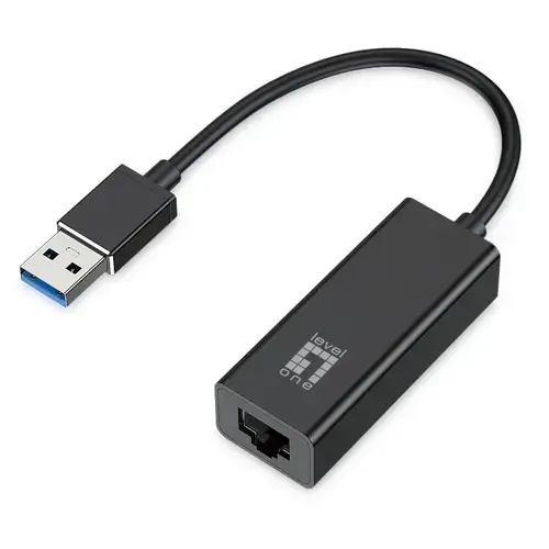 Adaptor retea Gigabit LevelOne USB-0401, 1000 Mbit/s, 120x120x25mm, Negru